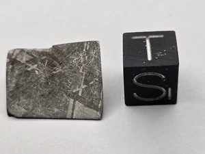 Gibeon Eisen, IVA Of Found 1836 Namaland, Namibia 7,1 g geätzte Scheibe - Bild 1 von 5