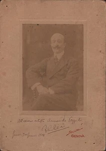 FRANCESCO CILEA - Italian Composer - Original Handsigned B/W Photograph - 1908 - Picture 1 of 2