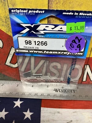 XRAY 98-1266 Pin: 2.5 x 16 x 10pc. ~NEW~ USA SHIPPED - Image 1 of 3