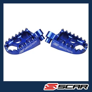 REPOSE CALE PIED EVO YAMAHA YZ YZF FANTIC XX XE 125 BLEU SCAR - Picture 1 of 1