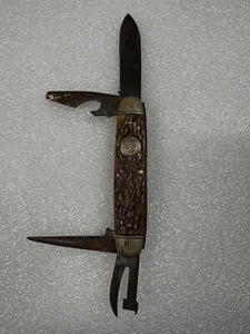 Vintage BSA 1928-1939 Remington USA RS3333 Boy Scout Pocket Knife - Picture 1 of 19