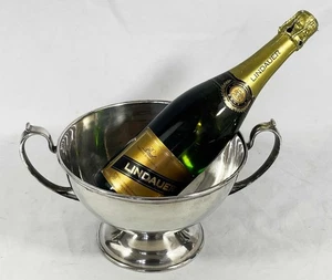 SUPERB SILVER PLATED CHAMPAGNE WINE COOLER MULTI BOTTLE ICE BUCKET c - Picture 1 of 9