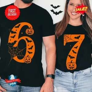 6 7 Shirts, Couples Halloween, Funny Matching Shirt, Trendy Halloween Costume - Picture 1 of 4