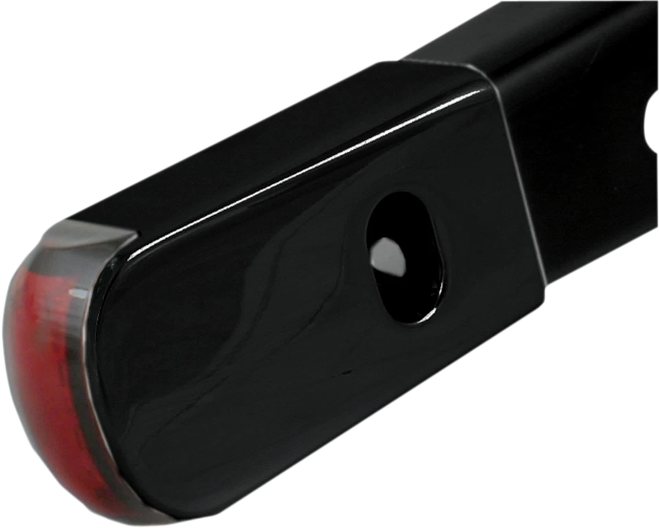 Alloy Art Fender Strut LED Marker Lights Black Anodized with Red LED - Red Le... - Image 1 of 1