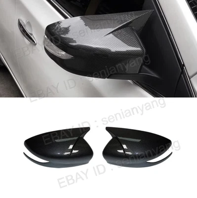 Cubierta de espejo retrovisor con aspecto de fibra de carbono para Nissan Máxima Horn 2016-2023 Foto 1 de 2
