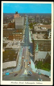 MERIDIAN ST. - INDIANAPOLIS, IN CARTOLINA - Foto 1 di 1