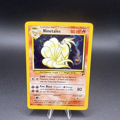 Ninetales - Holo - 13/130 Base Set 2 - WOTC Unlimited - Pokémon TCG - 2000 LP - Image 1 of 2