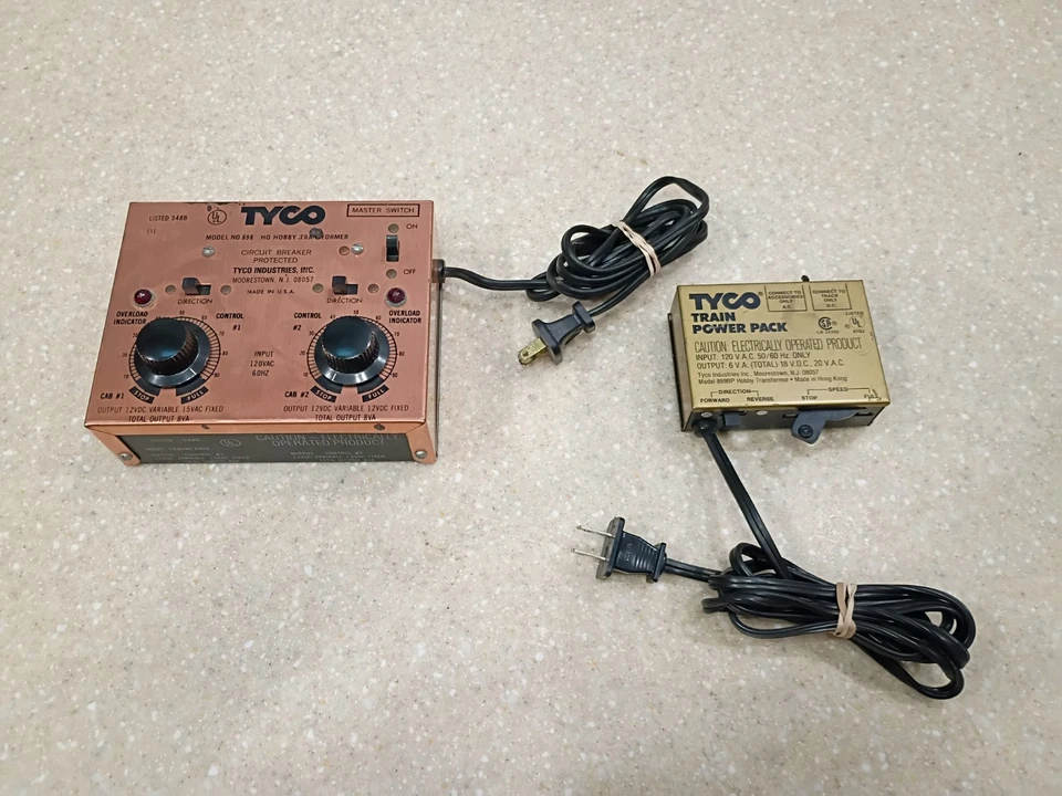 TYCO No. 898 Duel Control Ho Power Supply Hobby Transformer & Train Power Pack - Image 1 of 4