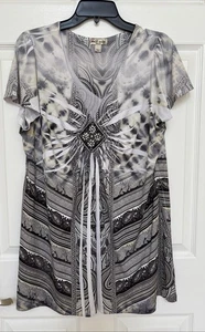 World Unity Woman Size 1X Multicolor Blouse - Picture 1 of 5