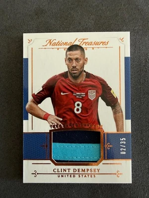 2018 Panini NT - Treasured Threads Clint Dempsey #TH-CD Bronze /35 - Image 1 of 2