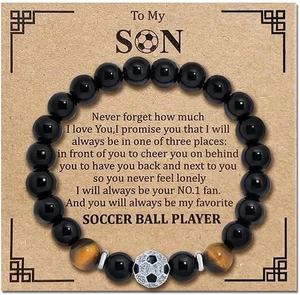 Fußball Armband Geschenk Jungen Geburtstag Segenskarte Sport Schmuck - Bild 1 von 7