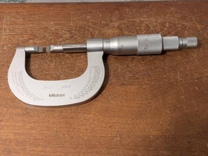 MITUTOYO 0-1 Inch BLADE MICROMETER NO 122-151 - Thin Carbide Blades - Picture 1 of 7