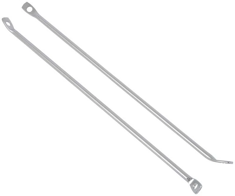 1967-72 Chevrolet C10;GMC Fleetside Pickup Rear Bedside Braces; Stainless Steel - Image 1 of 1