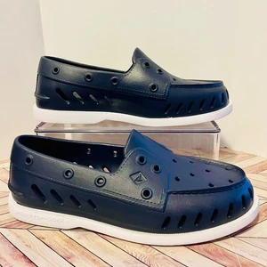 Sperry Top Sider A/O Float Water Shoes Navy Blue Womens 8 M Boat Slip On - Picture 1 of 8