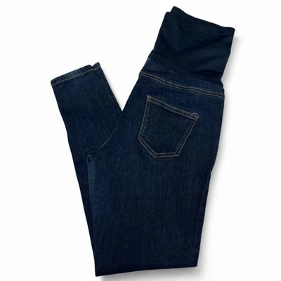 Time & Tru Dark blue maternity skinny jeans size small (4-6) with stretch - Image 1 of 4