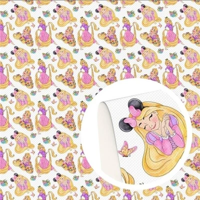 Rapunzel Princesa SÁBANA DE IMITACIÓN DE CUERO 8" X 12" 1219251 TEXTURA LISA Foto 1 de 2