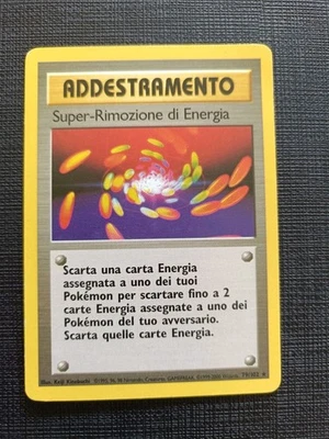 Pokemon Super-Rimozione di Energia 79/102 Set Base- Rara - Ita - A16 - Immagine 1 di 4