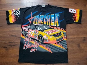 Vintage RARE 1996 Joe Nemechek Burger King Racing Nascar AOP T-Shirt Size XL - Picture 1 of 13