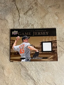 2008 Upper Deck Baseball Erik Bedard Game Jersey - Picture 1 of 2