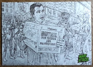 2015 Mars Attack's Occupation Concept Card 16 HOT OFF THE PRESS. - Picture 1 of 3