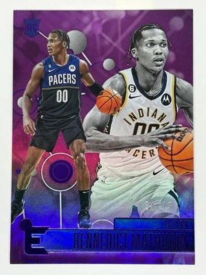 2022-23 Panini Chronicles #205 Bennedict Mathurin Essentials Purple RC /49 - Image 1 of 2