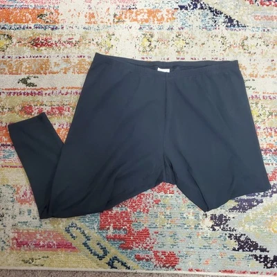 J Jill Womens Pull On Ankle Leggings Size 3X Black Athleisure Workout Minimalist - Изображение 1 из 4