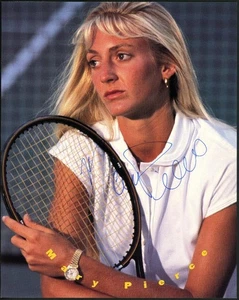 MARY PIERCE signed 8x10 ad photo | Tennis Great - autograph - Picture 1 of 1
