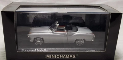 MIMICHAMPS 1/43 - BORGWARD ISABELLA COUPE-CABRIOLET - 1959 - SILVER L.E. 2016 pc - Immagine 1 di 4