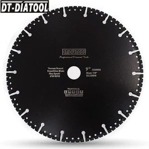 Discos de corte de diamante de 9 pulgadas hoja de sierra circular 230 mm rueda de corte múltiple azulejo piedra - Imagen 1 de 10