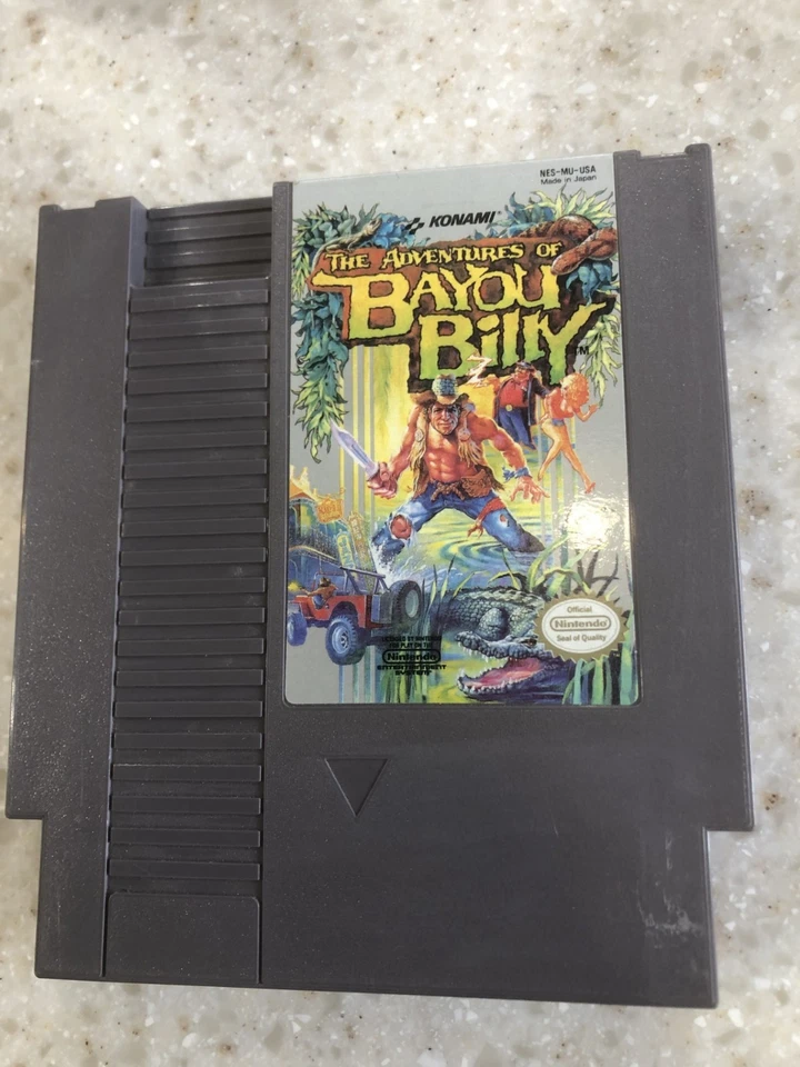 THE ADVENTURES OF BAYOU BILLY CLASSIC VIDEO GAME Nintendo System 1985 NES HQ - Image 1 of 1