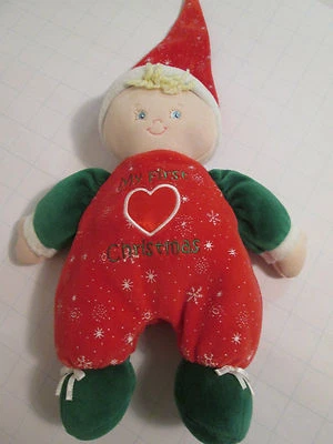 Baby Gund Holiday Ashley My First Christmas Doll 10" #44402 VGUC - Image 1 of 2