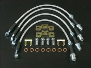 Techna-Fit Stainless Steel Braided Brake Lines 1991-1995 Toyota MR2 Turbo SW20 - Picture 1 of 5
