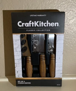 CraftKitchen Classic Collection Set Of 3 Cheese Knives High Quality - Picture 1 of 2