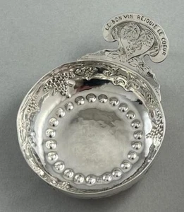 Marc Parrod Wine Taster Heavy Taste-vin LeBlanc Fixin Antique? .950 Silver - Picture 1 of 10