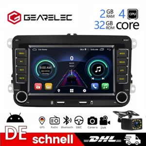 Für VW Golf MK4 Polo Passat B6 B7 Android 13 Autoradio GPS Navi CarPlay+Kamera - Bild 1 von 16