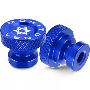 2* Harley Solo Seat Mounting Nuts Rear Fender Bolts for Softail Touring 97+ Blue - Picture 1 of 7