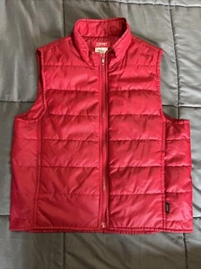 Vintage Esprit Vest Red Athletic Zip Up Sleeveless Sz. Med, Perfect - Picture 1 of 5