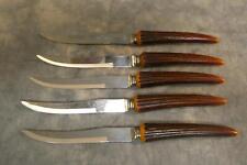 Vintage E. Parker & Sons Antler Knives  - Set of 5