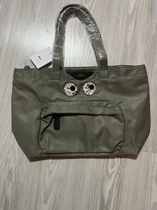 Anya Hindmarch Eyes Nylon Shoulder Bag Tote Bag Gray New Large Tote - Picture 1 of 8