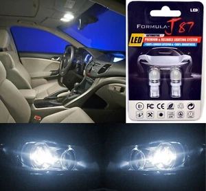LED 5050 Light White 5000K 194 Two Bulbs License Plate Replace Stock EO SMD JDM - Picture 1 of 12