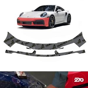 20-23 Porsche 911 Turbo Pre-Cut Front Bumper Paint Protection Clear Film PPF Bra - Bild 1 von 6