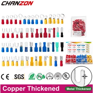 Insulated Wire Connectors Terminal Spade Butt Ring Fork Cable Quick Disconnect - Picture 1 of 70