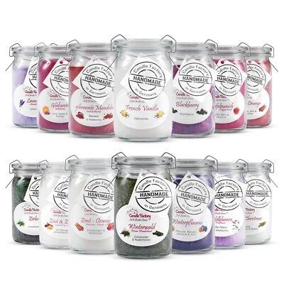Candle-Factory Baby-Jumbo Duftkerze aus Stearin im Weckglas brennt bis zu 24h - Bild 1 von 4
