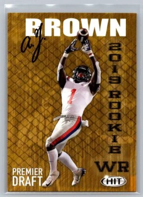 2019 SAGE HIT #34 A.J. Brown Ole Miss Rebels Football Card - Image 1 of 2