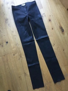 Lederleggings von Burberry Gr. 34 schwarz Lederhose 100% Lammleder neuwertig TOP - Bild 1 von 9