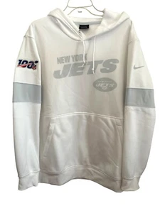 Nike NFL New York Jets Dri-Fit Football Onfield Apparel weiß Hoodie XL 100 Jahre - Bild 1 von 8