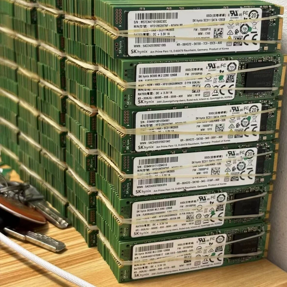 10 Pack 128GB SSD M.2 SK hynix NGFF 2280 M2 Solid State Drive - Image 1 of 1