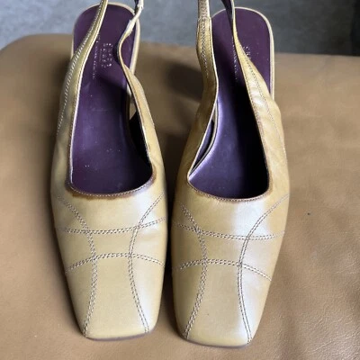 Crazy Horse A Liz Claiborne Company Mujer Cuero 2.5” Tacones Tostados Talla 7M Foto 1 de 4