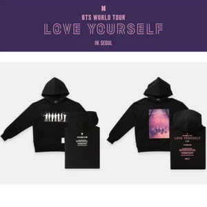 BTS WORLD TOUR LOVE YOURSELF en Seúl OFICIAL MD MD 2 TIPOS Negra + Seguimiento # - Imagen 1 de 23