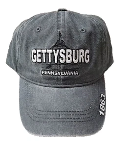 GETTYSBURG PENNSYLVANIA MONUMENT GRAY HAT CAP NEW - Picture 1 of 1